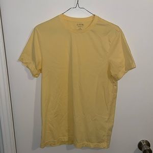J. Crew "Broken In" T Shirt size small yellow Brand New